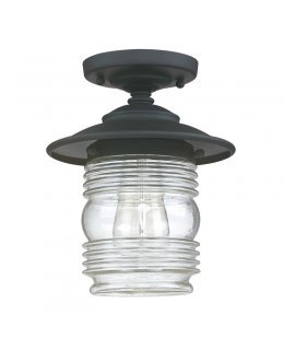 Capital Lighting  9677BK  Creekside Glass Outdoor Ceiling Fixture